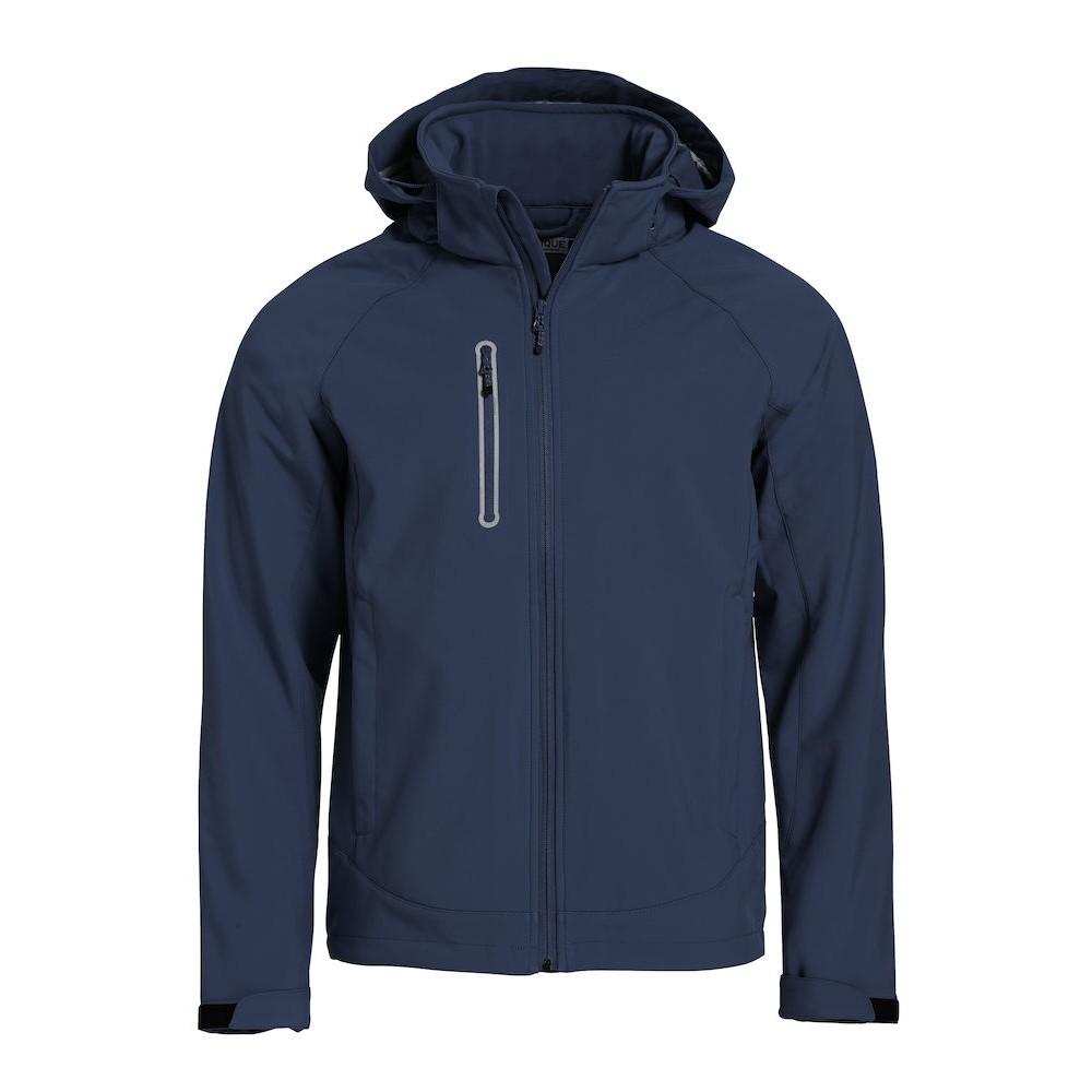 Dark Navy - Front - Clique Mens Milford Soft Shell Jacket