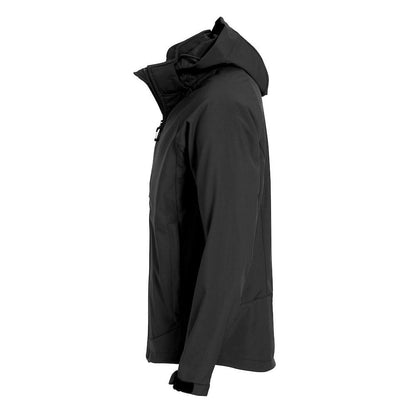 Black - Side - Clique Mens Milford Soft Shell Jacket
