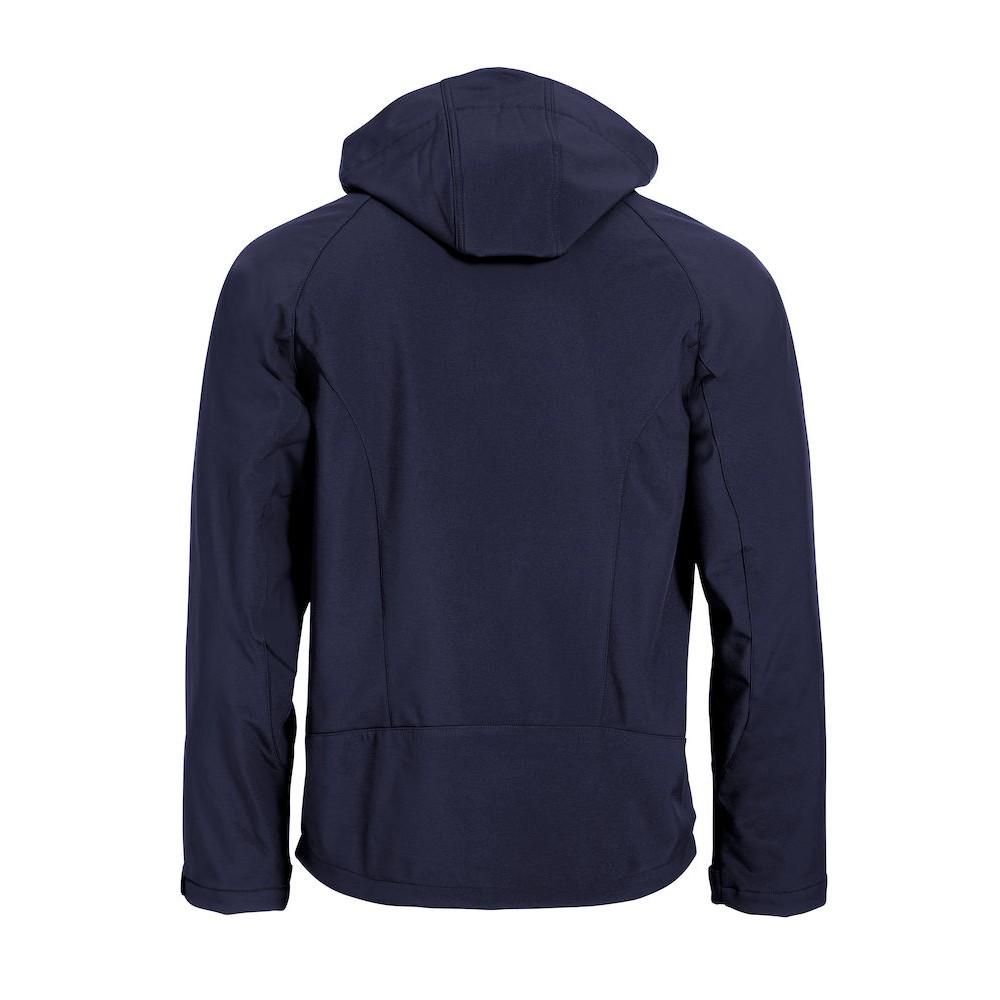 Dark Navy - Back - Clique Mens Milford Soft Shell Jacket