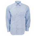 Light Blue - Front - Kustom Kit Mens Premium Non Iron Long Sleeve Shirt