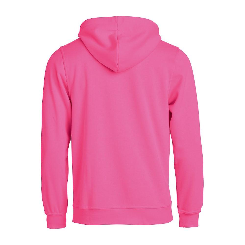 Bright Cerise - Back - Clique Unisex Adult Basic Hoodie