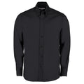 Black - Front - Kustom Kit Mens Tailored Fit Long Sleeved Business Shirt