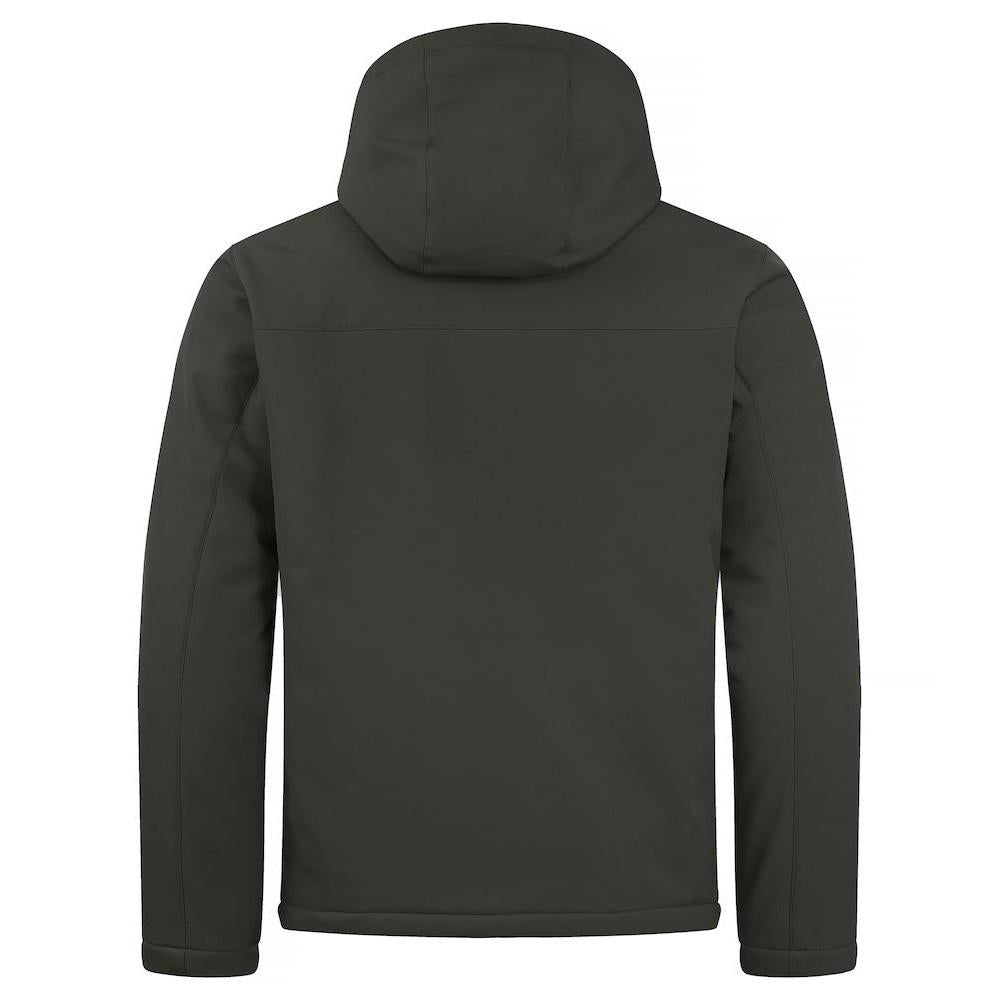 Dark Grey - Back - Clique Mens Padded Soft Shell Jacket