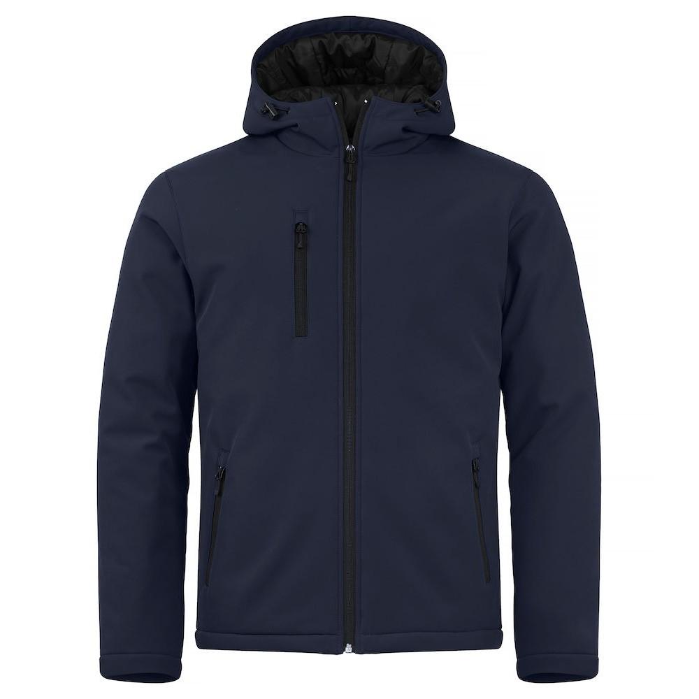 Dark Navy - Front - Clique Mens Padded Soft Shell Jacket