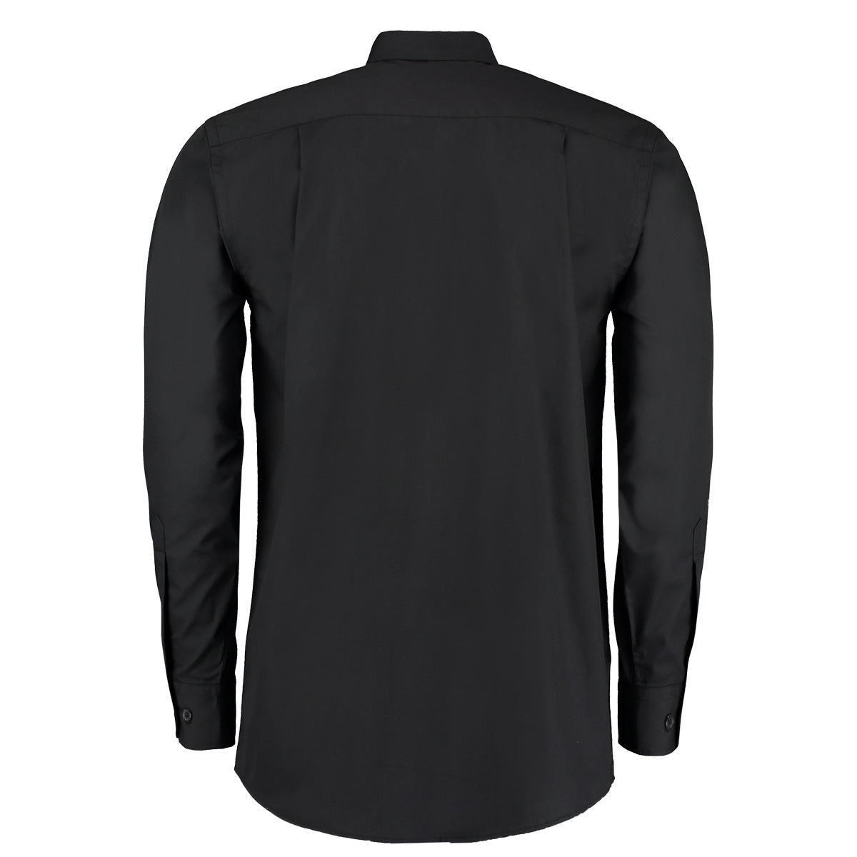 Black - Back - Kustom Kit Mens Workforce Long Sleeve Shirt