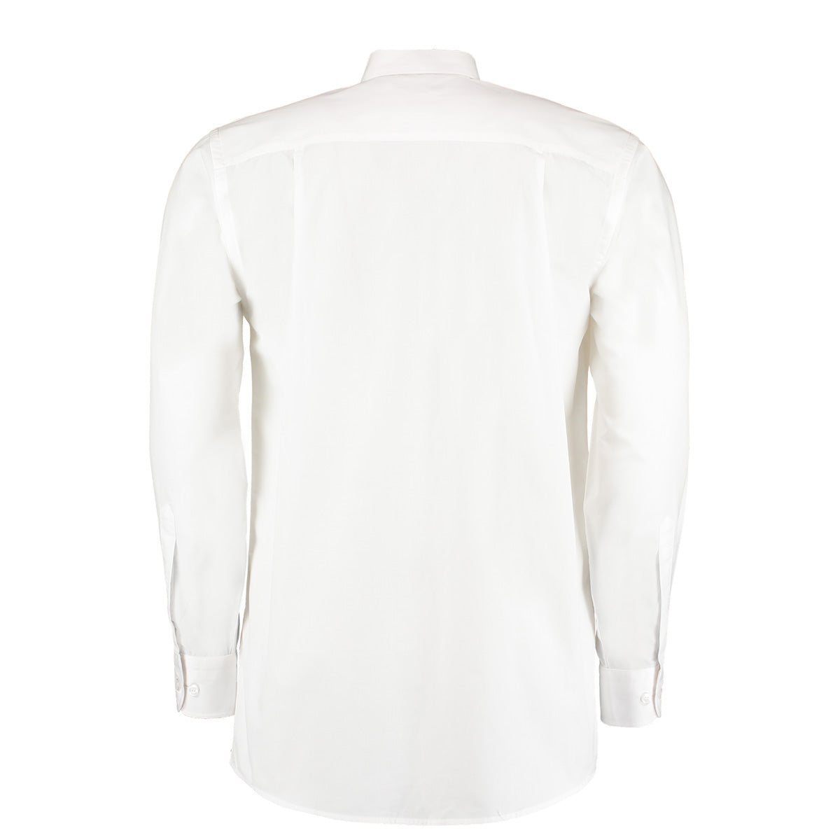 White - Back - Kustom Kit Mens Workforce Long Sleeve Shirt
