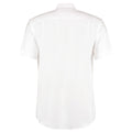 White - Back - Kustom Kit Mens Workwear Oxford Short Sleeve Shirt