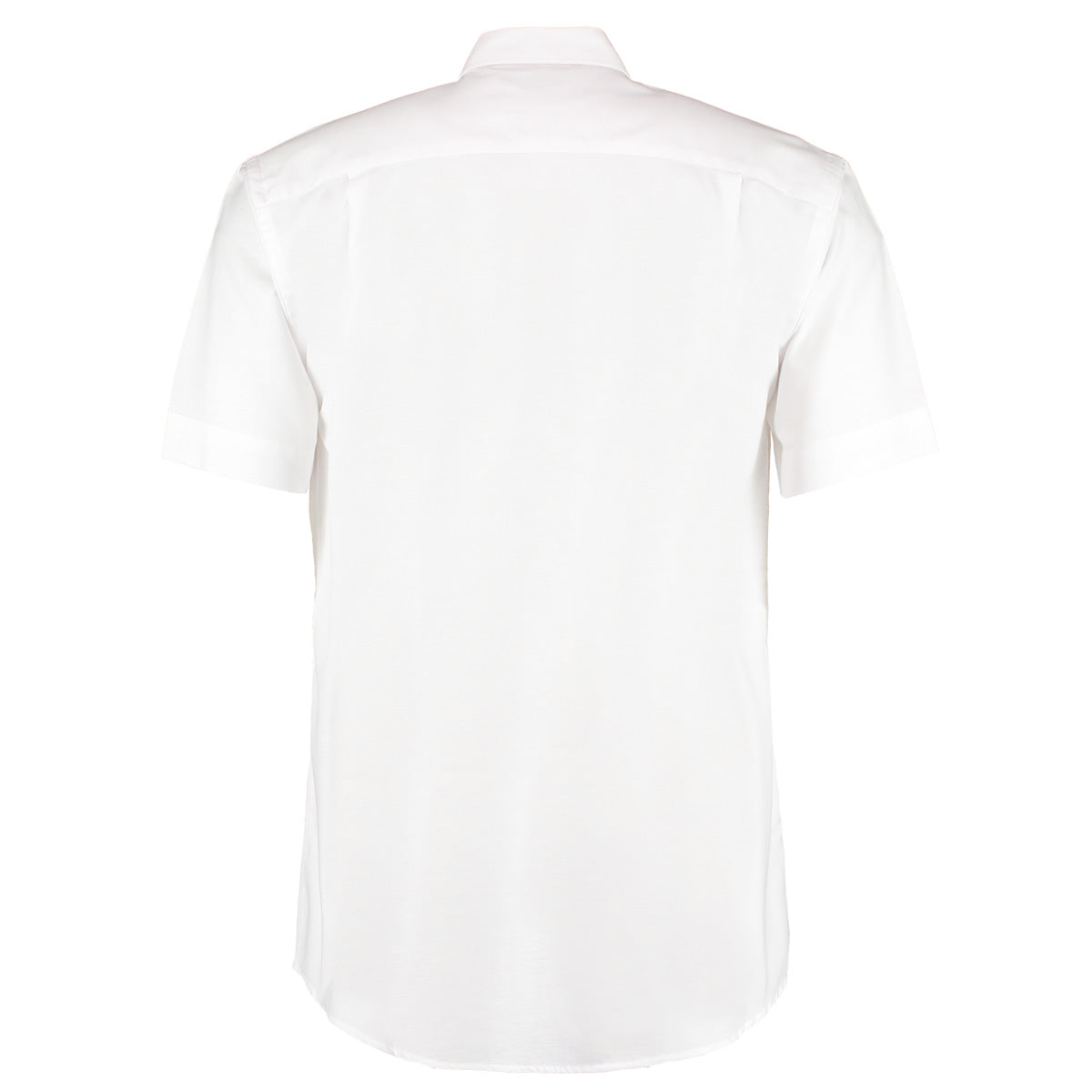 White - Back - Kustom Kit Mens Workwear Oxford Short Sleeve Shirt