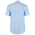 Light Blue - Back - Kustom Kit Mens Workwear Oxford Short Sleeve Shirt