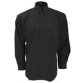 Black - Front - Kustom Kit Mens Workwear Oxford Long Sleeve Shirt