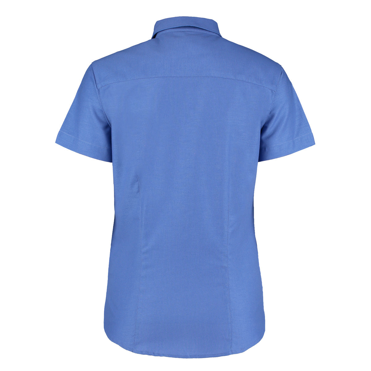 Italian Blue - Back - Kustom Kit Ladies Workwear Oxford Short Sleeve Shirt