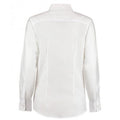 White - Back - Kustom Kit Ladies Workwear Oxford Long Sleeve Shirt