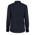 French Navy - Side - Kustom Kit Ladies Workwear Oxford Long Sleeve Shirt
