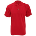 Red - Front - Kustom Kit Workwear Mens Short Sleeve Polo Shirt