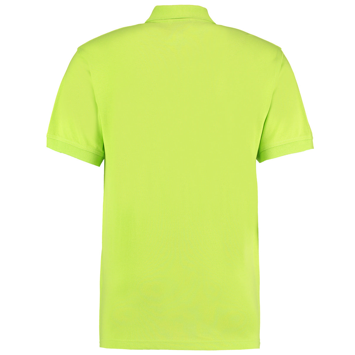 Lime - Back - Kustom Kit Workwear Mens Short Sleeve Polo Shirt