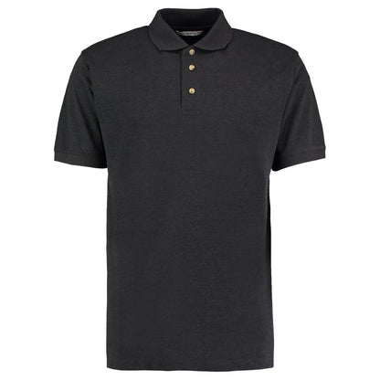 Charcoal - Front - Kustom Kit Workwear Mens Short Sleeve Polo Shirt