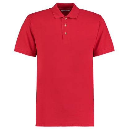 Red - Back - Kustom Kit Workwear Mens Short Sleeve Polo Shirt