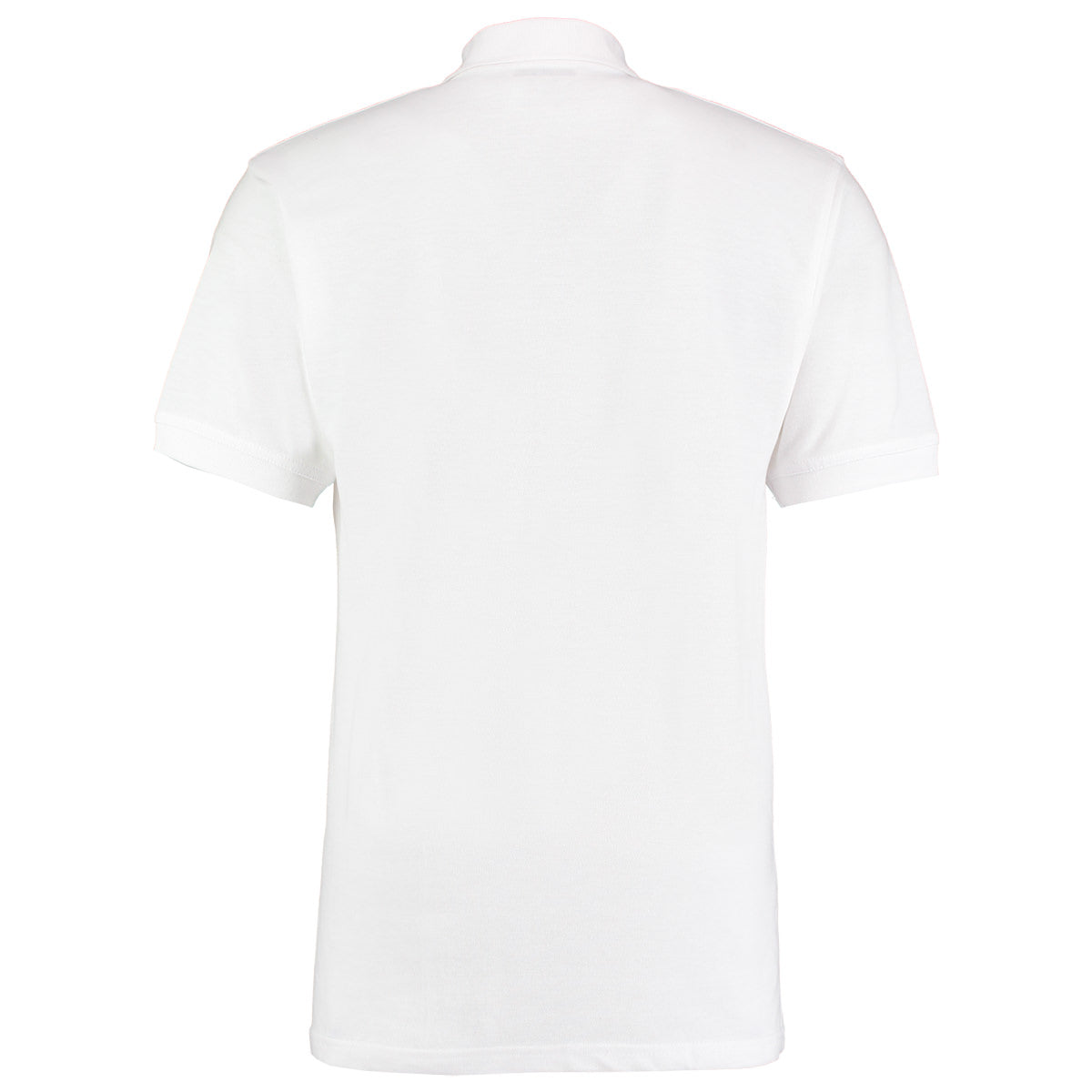 White - Back - Kustom Kit Workwear Mens Short Sleeve Polo Shirt