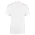 White - Back - Kustom Kit Workwear Mens Short Sleeve Polo Shirt