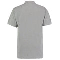 Heather Grey - Back - Kustom Kit Workwear Mens Short Sleeve Polo Shirt