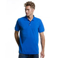 Royal Blue - Side - Kustom Kit Workwear Mens Short Sleeve Polo Shirt