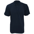 Navy Blue - Front - Kustom Kit Workwear Mens Short Sleeve Polo Shirt