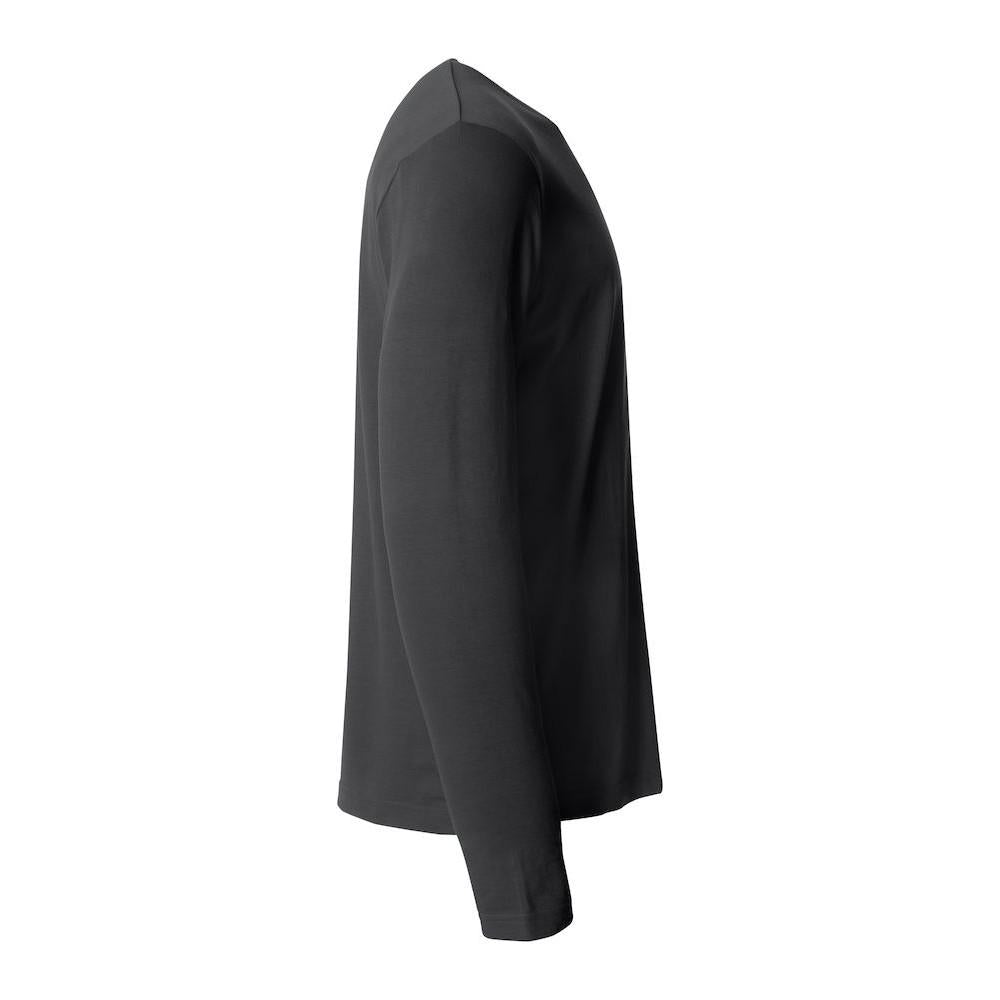 Black - Lifestyle - Clique Mens Basic Long-Sleeved T-Shirt