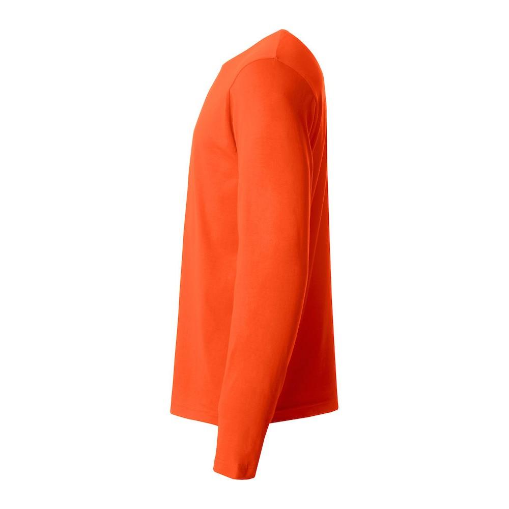 Blood Orange - Side - Clique Mens Basic Long-Sleeved T-Shirt