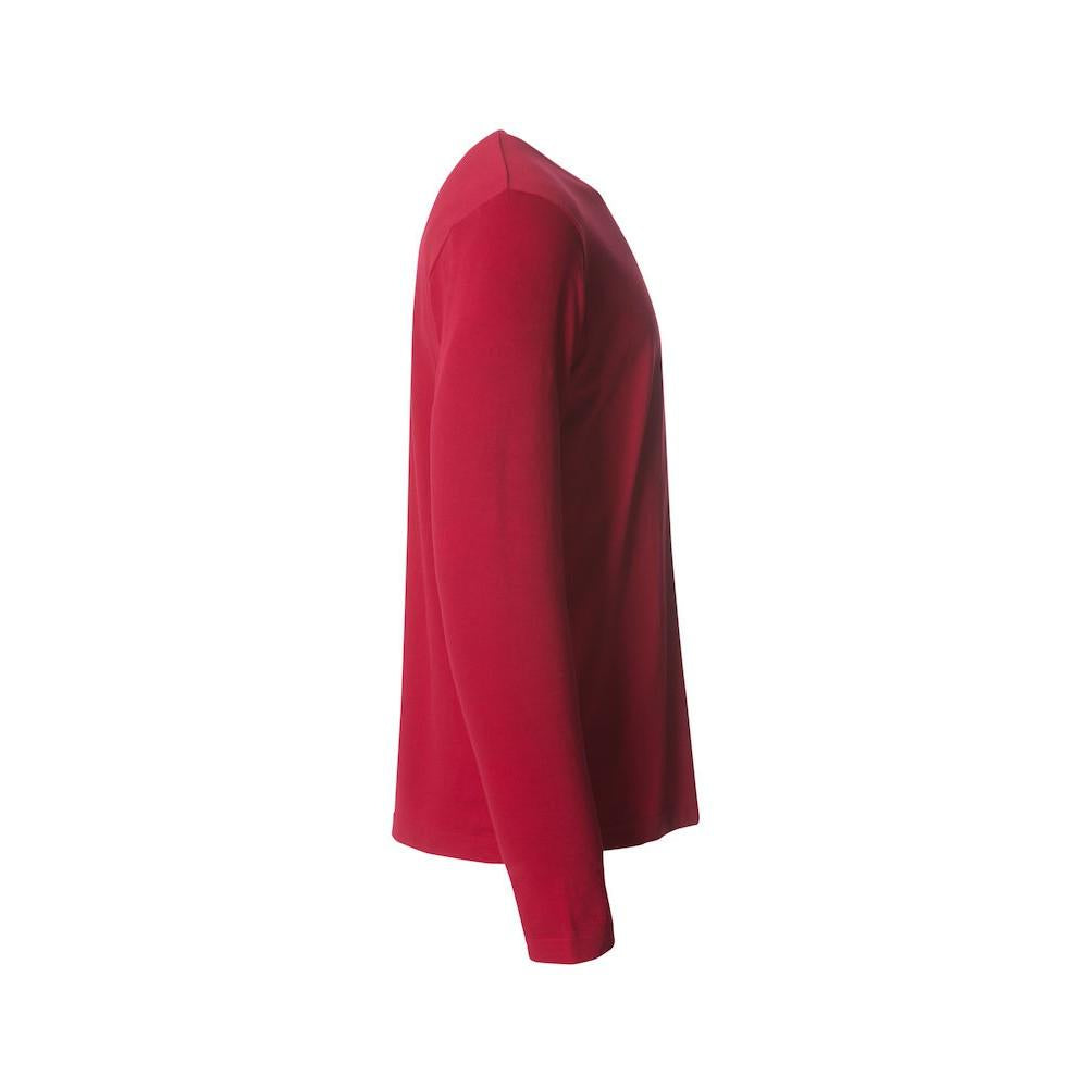 Red - Lifestyle - Clique Mens Basic Long-Sleeved T-Shirt