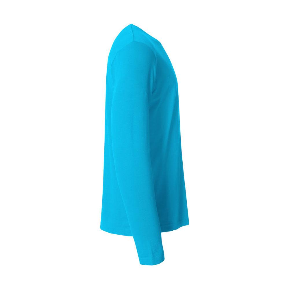 Turquoise - Lifestyle - Clique Mens Basic Long-Sleeved T-Shirt