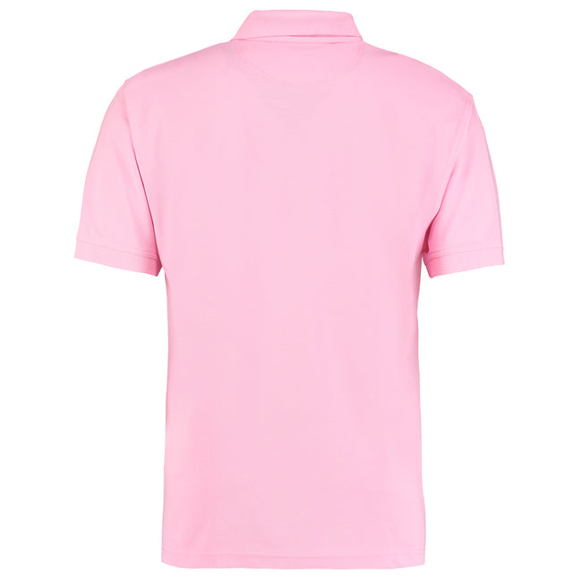 Pink - Back - Kustom Kit Mens Klassic Superwash Short Sleeve Polo Shirt