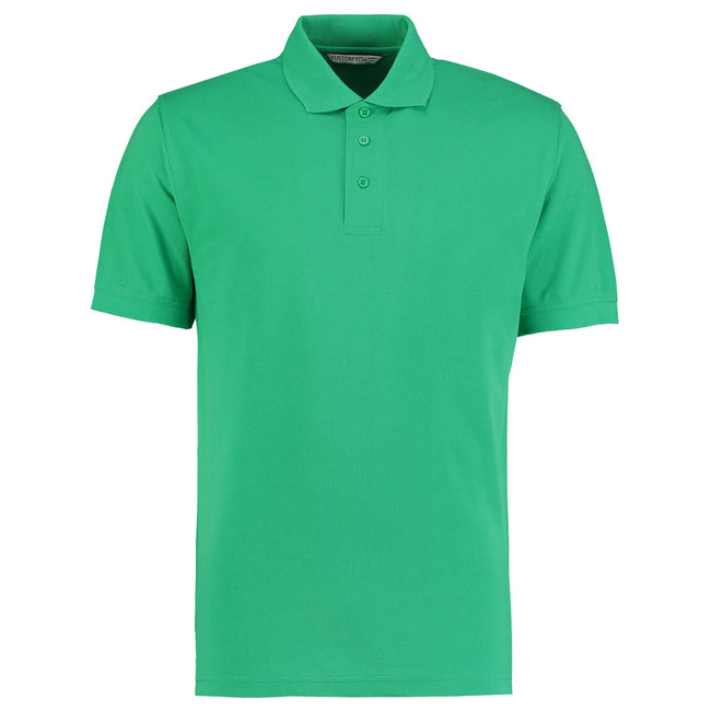 Kelly Green - Front - Kustom Kit Mens Klassic Superwash Short Sleeve Polo Shirt