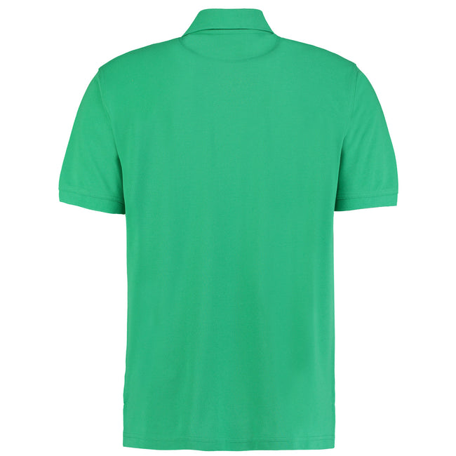 Kelly Green - Back - Kustom Kit Mens Klassic Superwash Short Sleeve Polo Shirt