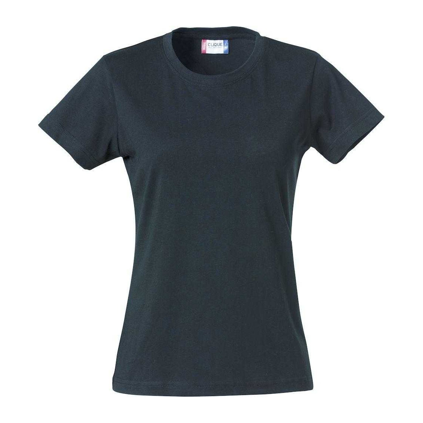 Dark Navy - Front - Clique Womens-Ladies Plain T-Shirt