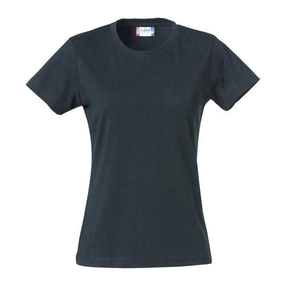 Dark Navy - Front - Clique Womens-Ladies Plain T-Shirt