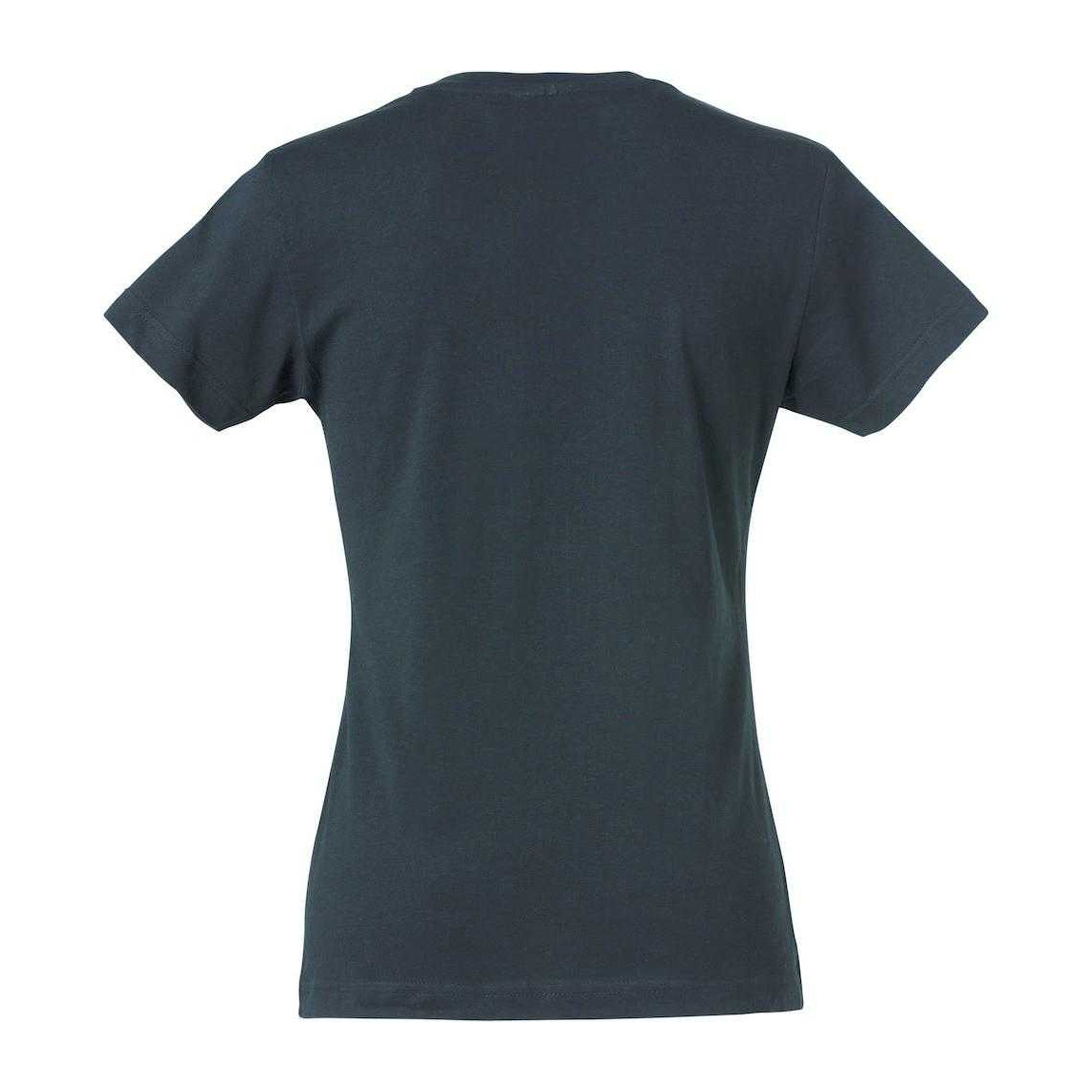 Dark Navy - Back - Clique Womens-Ladies Plain T-Shirt