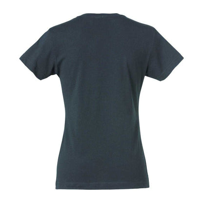 Dark Navy - Back - Clique Womens-Ladies Plain T-Shirt