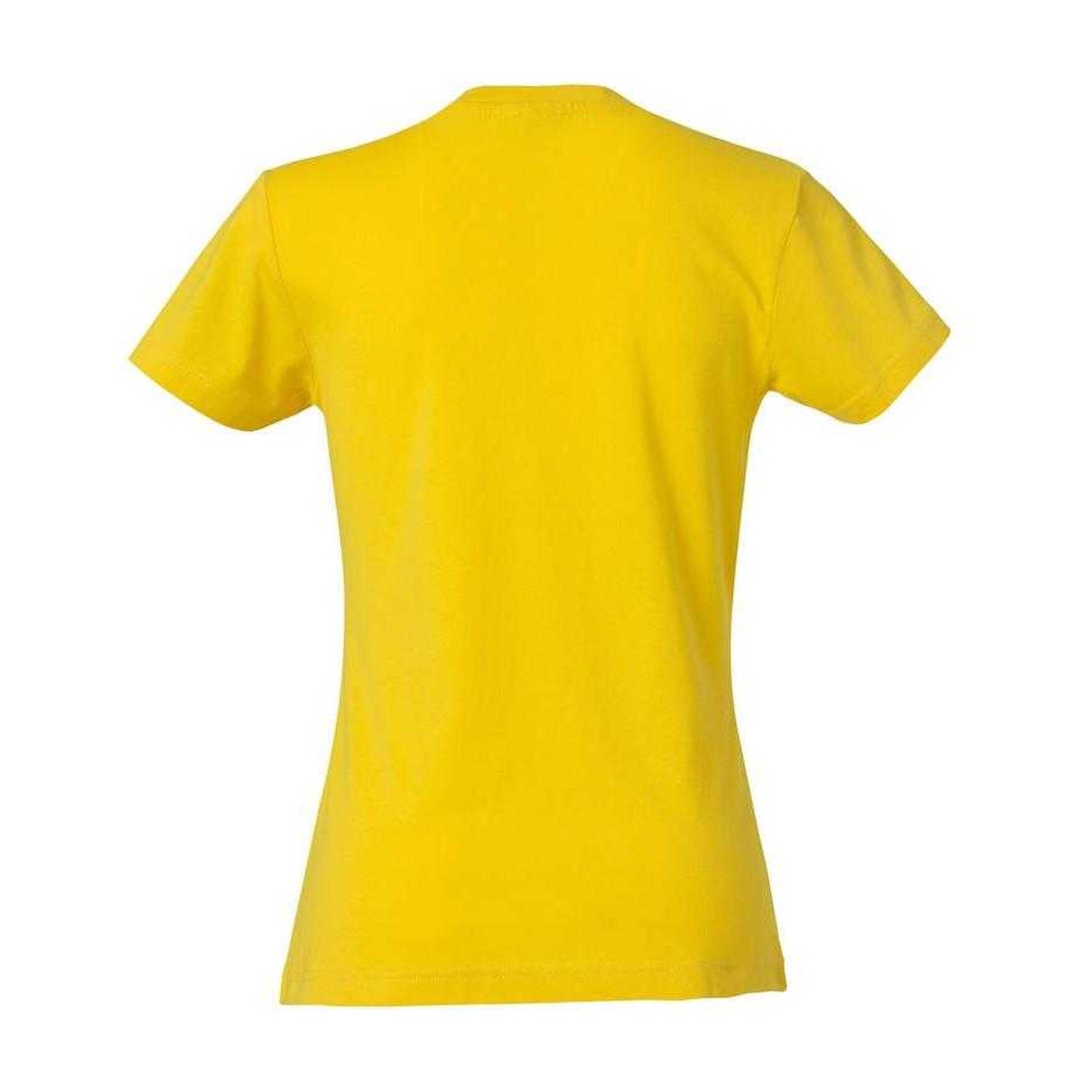 Lemon - Back - Clique Womens-Ladies Plain T-Shirt