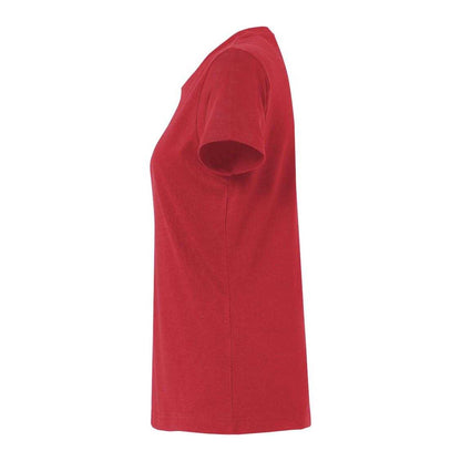 Red - Side - Clique Womens-Ladies Plain T-Shirt