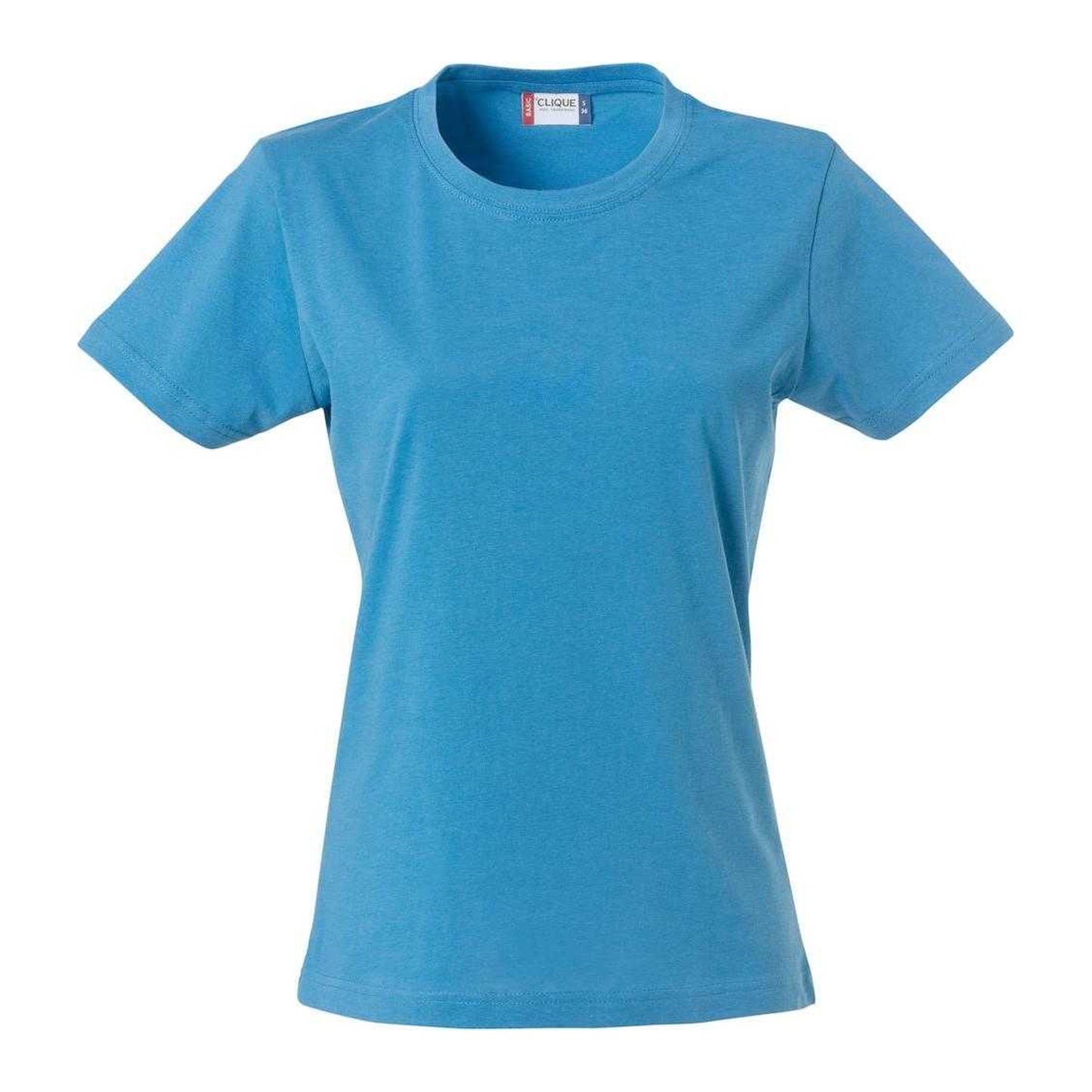 Turquoise - Front - Clique Womens-Ladies Plain T-Shirt
