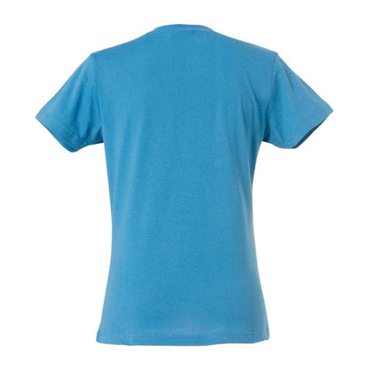 Turquoise - Back - Clique Womens-Ladies Plain T-Shirt