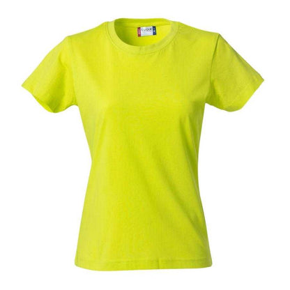 Visibility Green - Front - Clique Womens-Ladies Plain T-Shirt