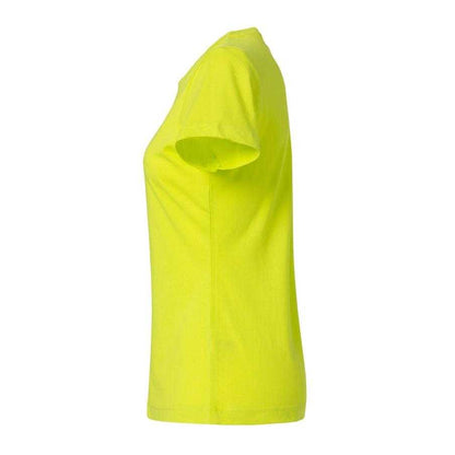 Visibility Green - Side - Clique Womens-Ladies Plain T-Shirt