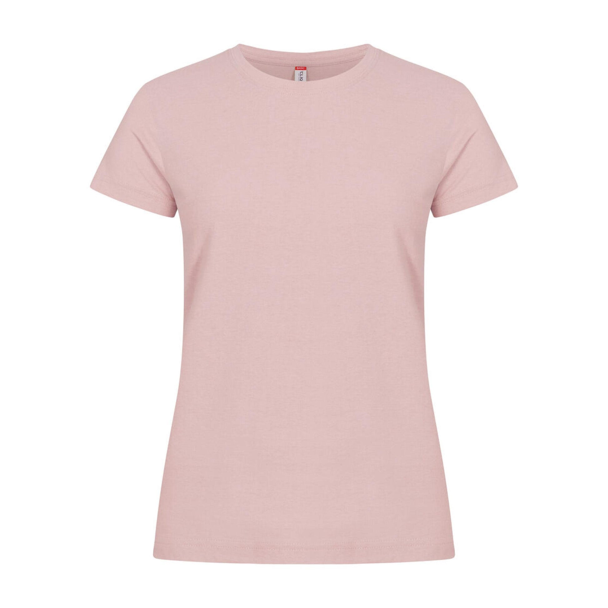 Candy Pink - Back - Clique Womens-Ladies Plain T-Shirt