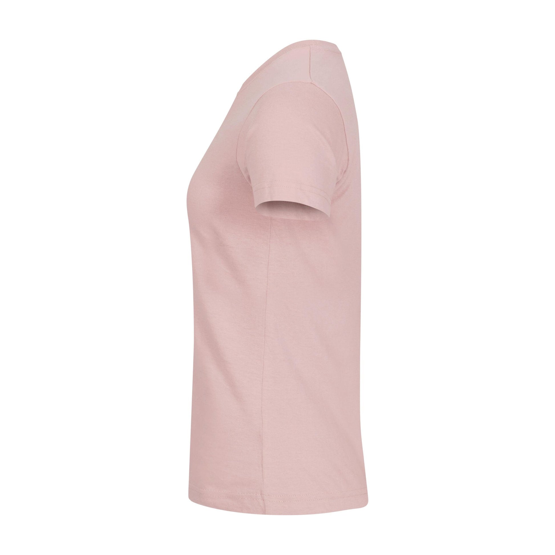 Candy Pink - Side - Clique Womens-Ladies Plain T-Shirt