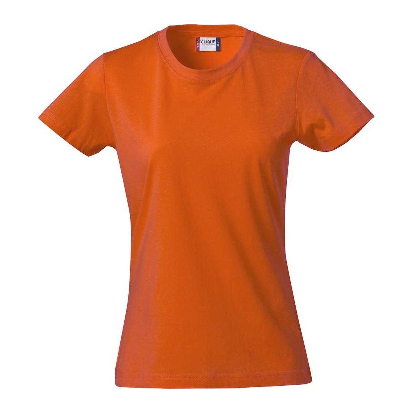 Blood Orange - Front - Clique Womens-Ladies Plain T-Shirt