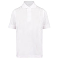 White - Front - Kustom Kit Klassic Childrens Superwash 60 Polo Shirt