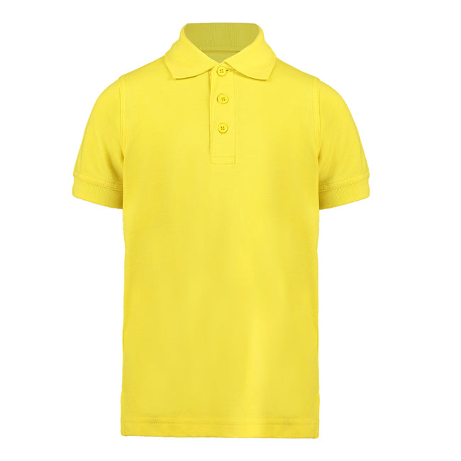 Canary - Front - Kustom Kit Klassic Childrens Superwash 60 Polo Shirt