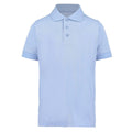 Light Blue - Front - Kustom Kit Klassic Childrens Superwash 60 Polo Shirt
