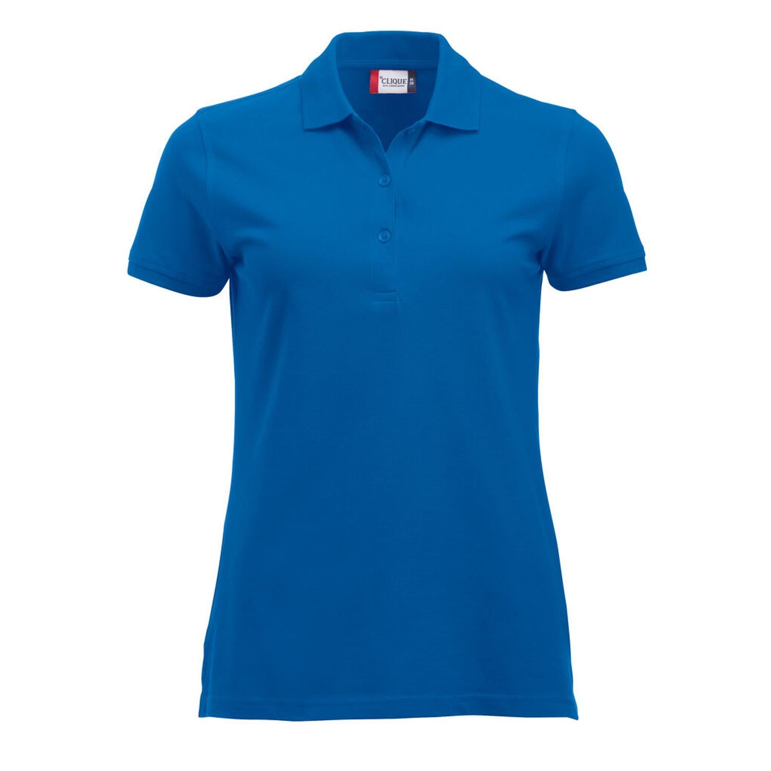Royal Blue - Front - Clique Womens-Ladies Classic Marion Short-Sleeved Polo Shirt